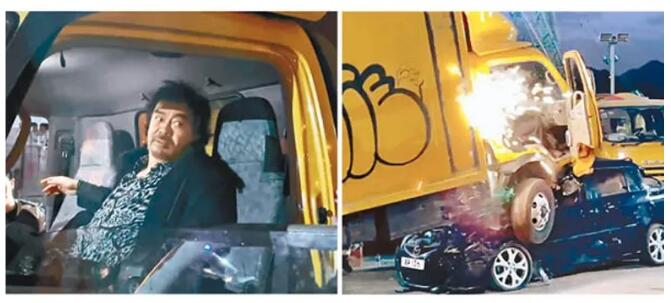 真槍上陣 揸貨車亂衝 劉青雲瞓身駁火 面部險被槍傷